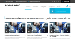 Desktop Screenshot of paslanmazsaccelikborufiyatlari.com