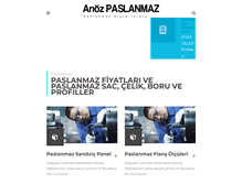 Tablet Screenshot of paslanmazsaccelikborufiyatlari.com